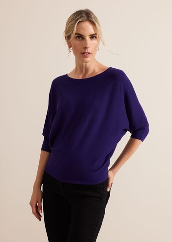 Phase Eight Cristine Knitwear Purple USA | 5204169-PK